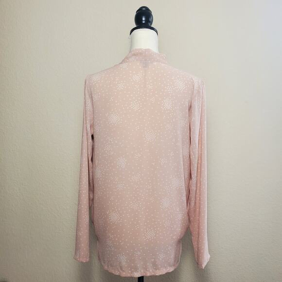 Ann Taylor Blush Wrap Top Small - Picture 3 of 9